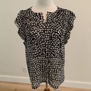 Club Monaco sheer blouse
